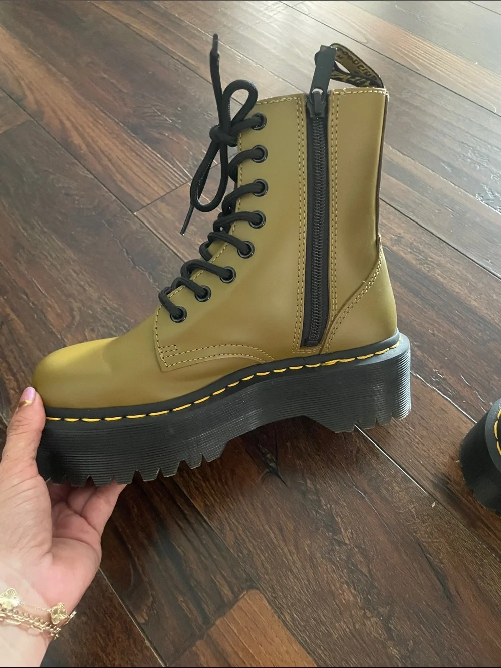Dr Marten’s Smooth Leather Platform Boots